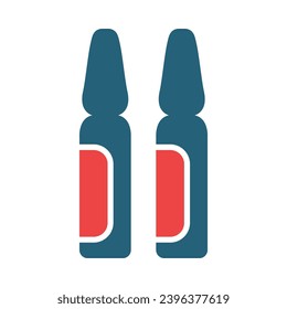 Ampoule Vector Glyph Two Color Icons For Personal And Commercial Use.

