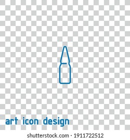 ampule vector icon on an abstract background