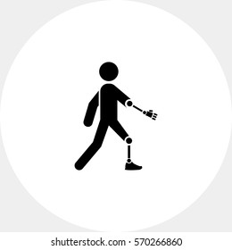 Amputated Arm and Leg Icon