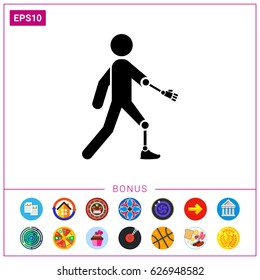 Amputated Arm and Leg Icon