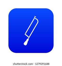 Amputation and surgical saw icon digital blue for any design isolated on white vector illustration