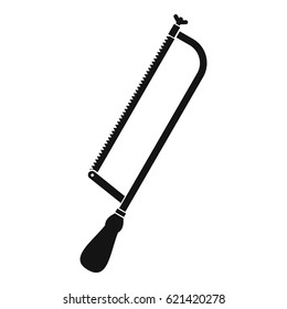 Amputation and surgical saw icon. Simple illustration of amputation and surgical saw vector icon for web