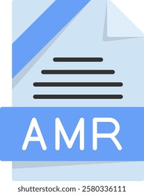 AMR Flat Style Icon Design