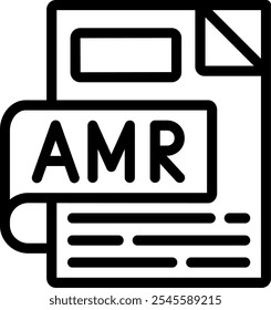 AMR Line Icon Vector Design