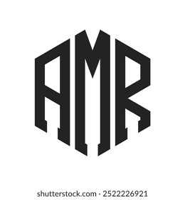 AMR Logo Design. Initial Letter AMR Monogram Logo using Hexagon shape