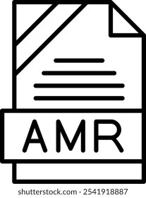 AMR Vector Vector Icon Design Symbol