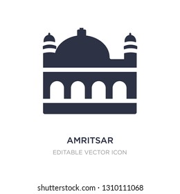 amritsar icon on white background. Simple element illustration from Monuments concept. amritsar icon symbol design.