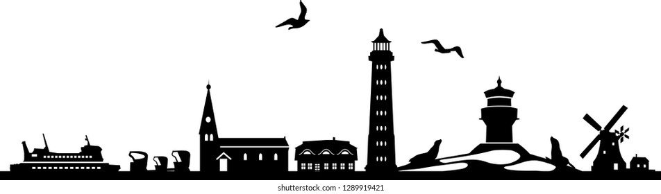 Amrum Skyline Landscape