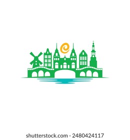 amsterdam abstract logo modern style