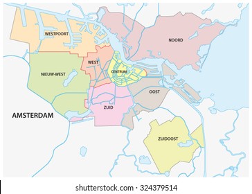 Amsterdam Administrative Map