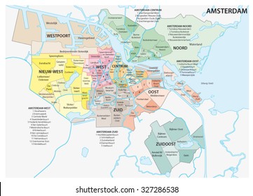 Amsterdam Administrative Map