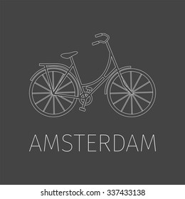 Amsterdam. Bicycle icon