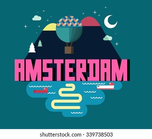 Amsterdam city in is a beautiful destination to visit for tourism.