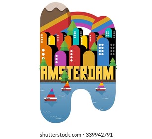 Amsterdam city in is a beautiful destination to visit for tourism.