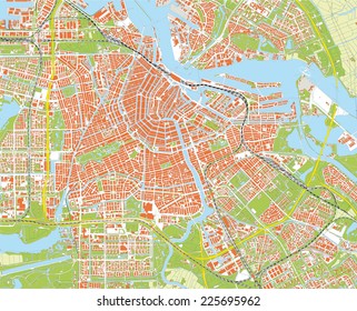 amsterdam city map 