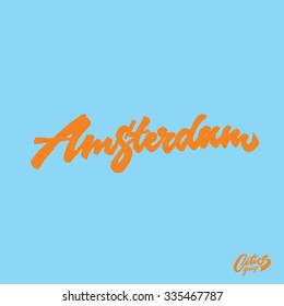 Amsterdam - famous cities lettering series