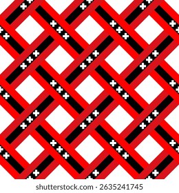 amsterdam flag pattern intertwined. geometric background for decoration. vector illustration