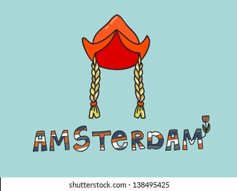 Amsterdam Holland/vector print