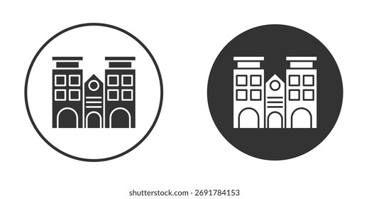 Amsterdam icon. filled flat sign for mobile concept. Vector graphics