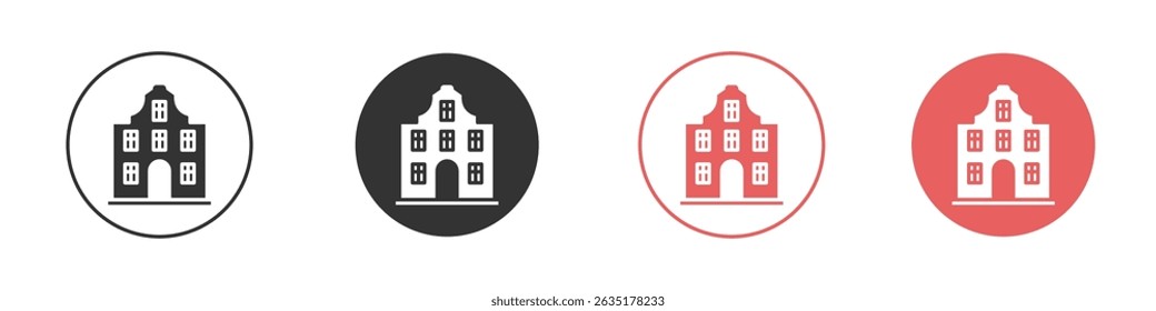 Amsterdam icon vector design template simple and clean style