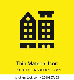 Amsterdam minimal bright yellow material icon