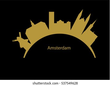 Amsterdam skyline