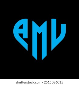 AMU Letter Logo Design. AMU Creative letter  logo design vector, AMU Letter Initial Logo Design.
