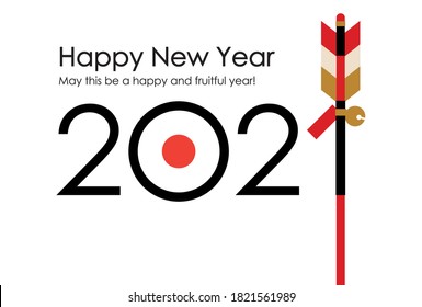 Amulet arrow and target with 2021 Horizontal