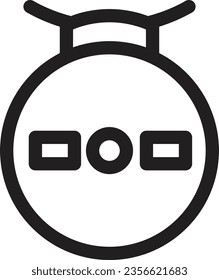 Amulet Asia Decoration Outline Icon