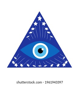 Amulet evil eye isolated. Talisman to protect against evil eye. Greek evil eye, symbol of protection. Glass Turkish eye Nazar Boncugu.