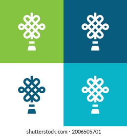 Amulet Flat four color minimal icon set