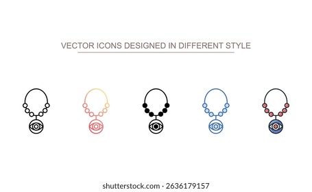 Amulet icon design with white background stock illustration