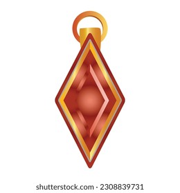Icono de Amulet en estilo plano 