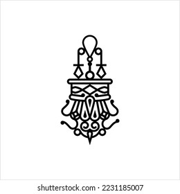 Amulet Icon, Good Luck Charm Icon Vector Art Illustration
