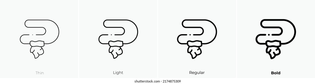 amulet icon. Thin, Light Regular And Bold style design isolated on white background