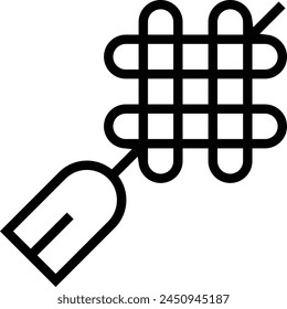 amulet icon. Thin linear style design isolated on white background