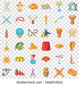 Amulet icons set. Cartoon style of 36 amulet vector icons for web for any design