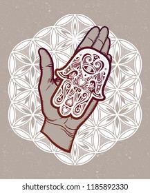 Amulet in the palm of your hand