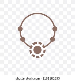 Amulet vector icon isolated on transparent background, Amulet logo concept