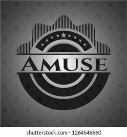 Amuse dark icon or emblem