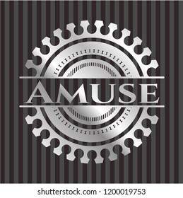 Amuse silvery shiny emblem