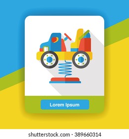 amusement car flat icon