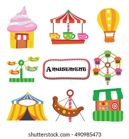 Amusement cartoon vector