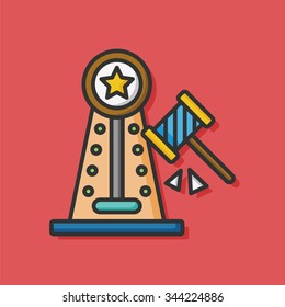 Amusement facilities hammer icon