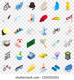 Amusement icons set. Isometric style of 36 amusement vector icons for web for any design