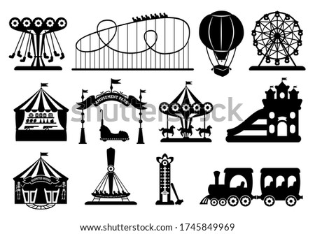 Similar – Image, Stock Photo Fairground chain carousel