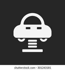 amusement park bumper cars icon