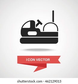 amusement park bumper cars icon