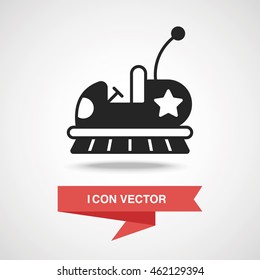 amusement park bumper cars icon