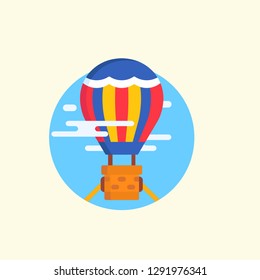 Amusement Park Carnival Elements Icon Vector Graphic Download Template Modern